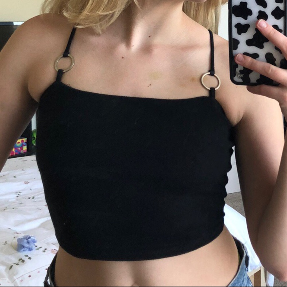 black tank top